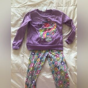 Dreamworks Trolls Poppy Sweatshirt and Pant Set Size 6